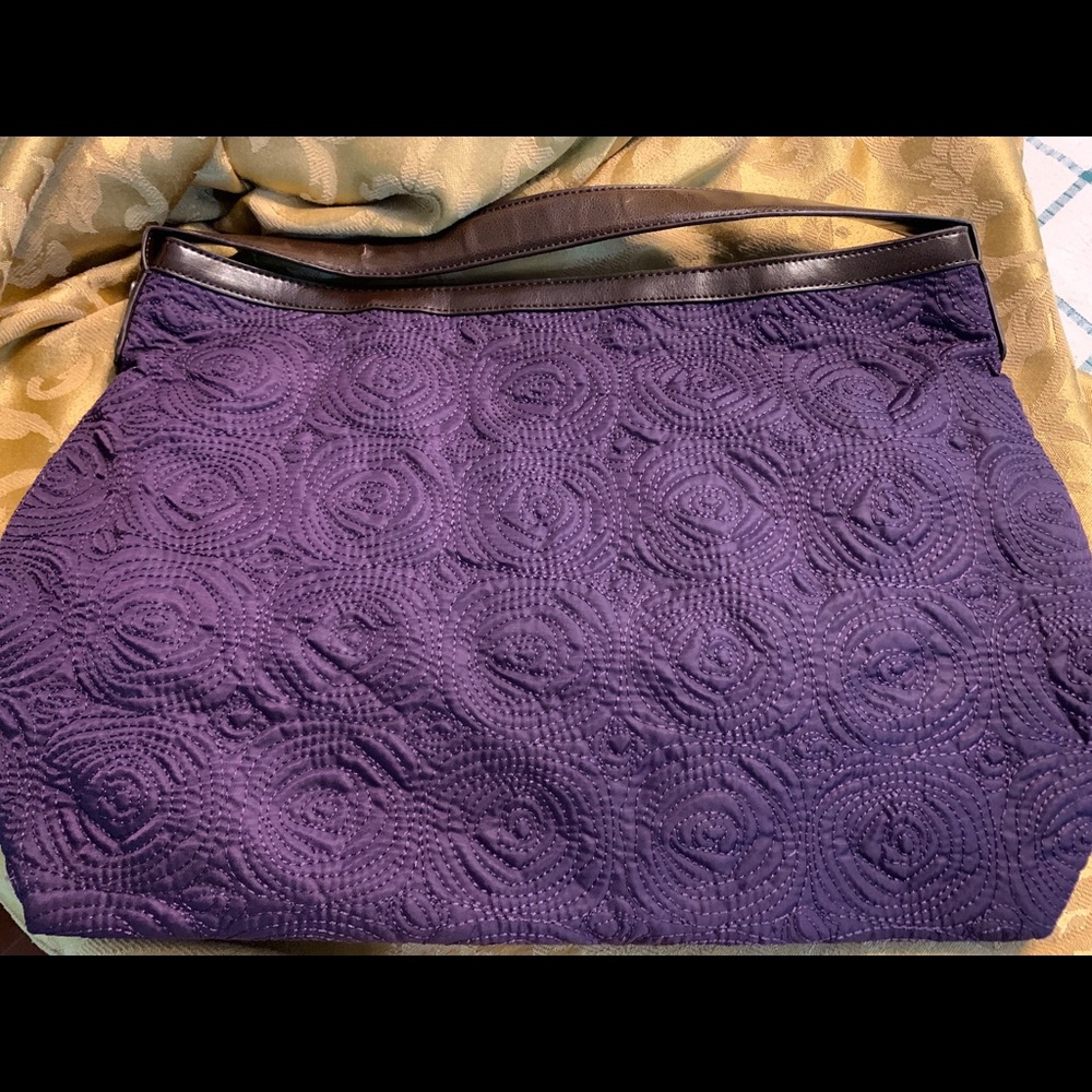 Quilted purple bag